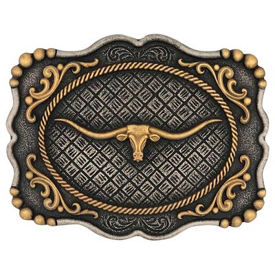 MONTANA SILVERSMITHS - Framed Longhorn Attitude Buckle