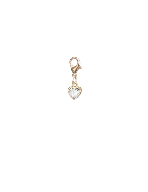 LUXY CHARMS - Golden Heart Gem