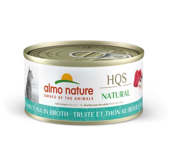 ALMO NATURE - HQS Natural - Trout &amp; Tuna in Broth, Format: 70g