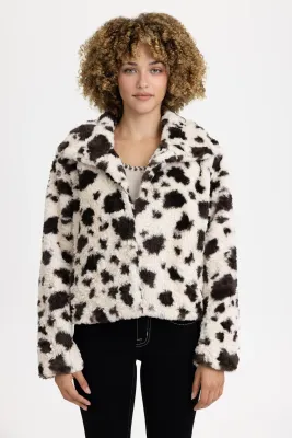 MISS ME - Soprano Cow Print Jacket MISS ME - Soprano Cow Print Jacket