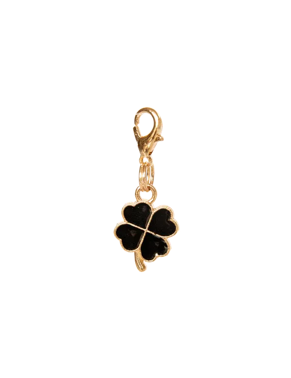 LUXY CHARMS - 4 Leaf Black