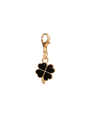 LUXY CHARMS - 4 Leaf Black