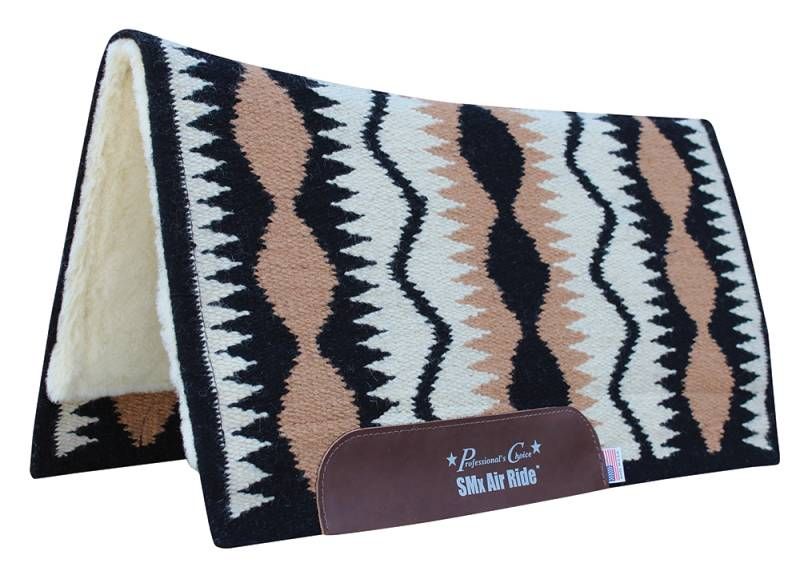 PROFESSIONAL&#39;S CHOICE - Black Serpentine Comfort-Fit SMX Air Ride Pad