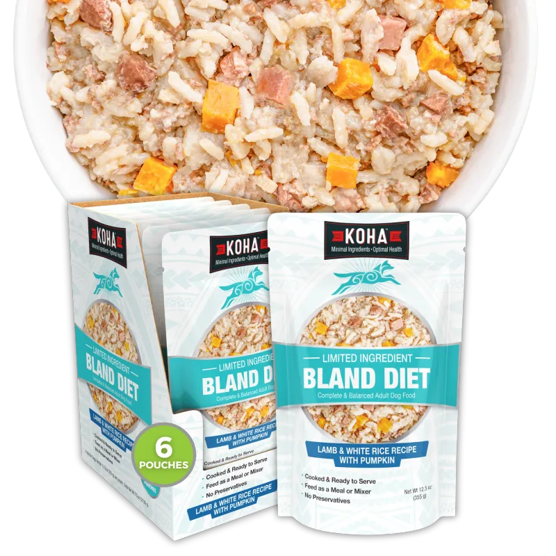 KOHA - Wet Bland Diet Lamb &amp; White Rice Recipe for Dogs