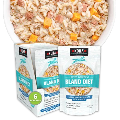 KOHA - Wet Bland Diet Lamb &amp; White Rice Recipe for Dogs