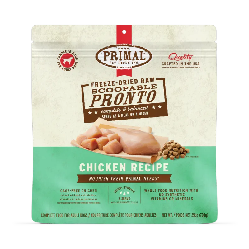 PRIMAL - Freeze-Dried Raw Scoopable Pronto Chicken Recipe