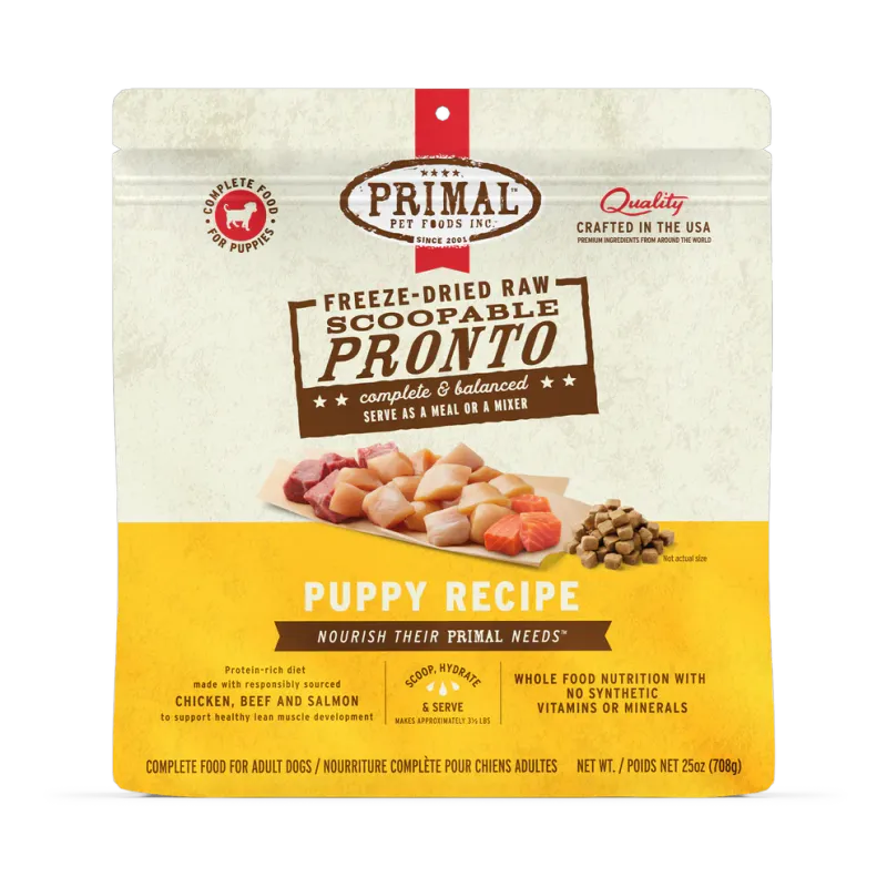 PRIMAL - Freeze-Dried Raw Scoopable Pronto Puppy Recipe