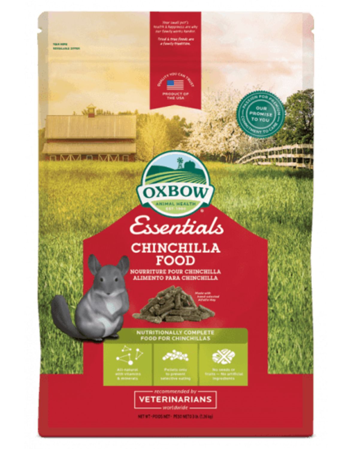 OXBOW - Chinchillas food, Format: 1.36kg