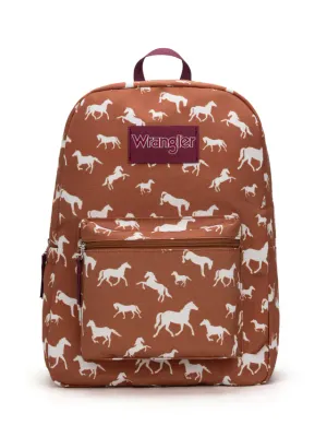 WRANGLER - Brown Horse Print Backpack