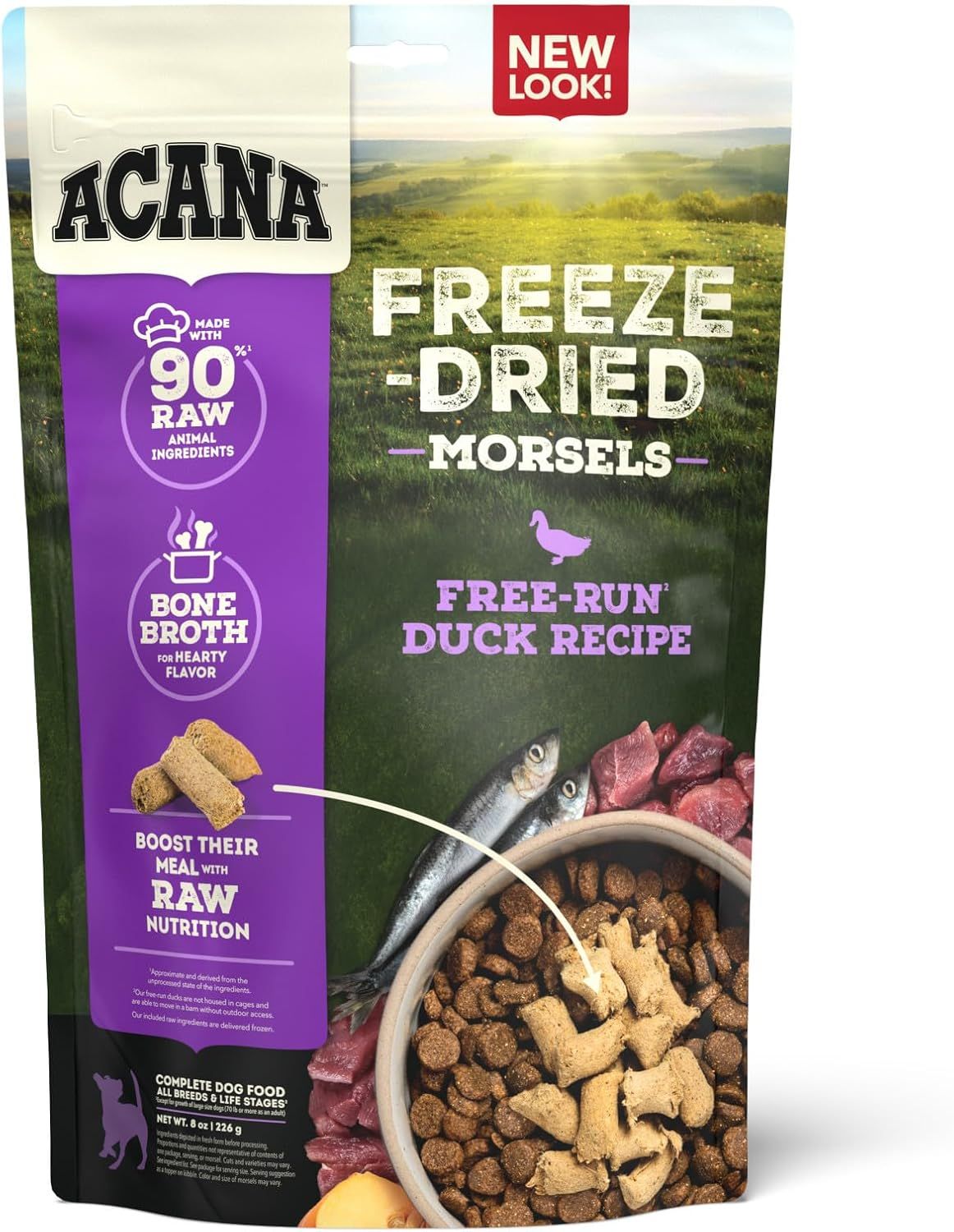ACANA - Freeze-Dried Morsels Free-Run Duck Recipe, Size: 227g