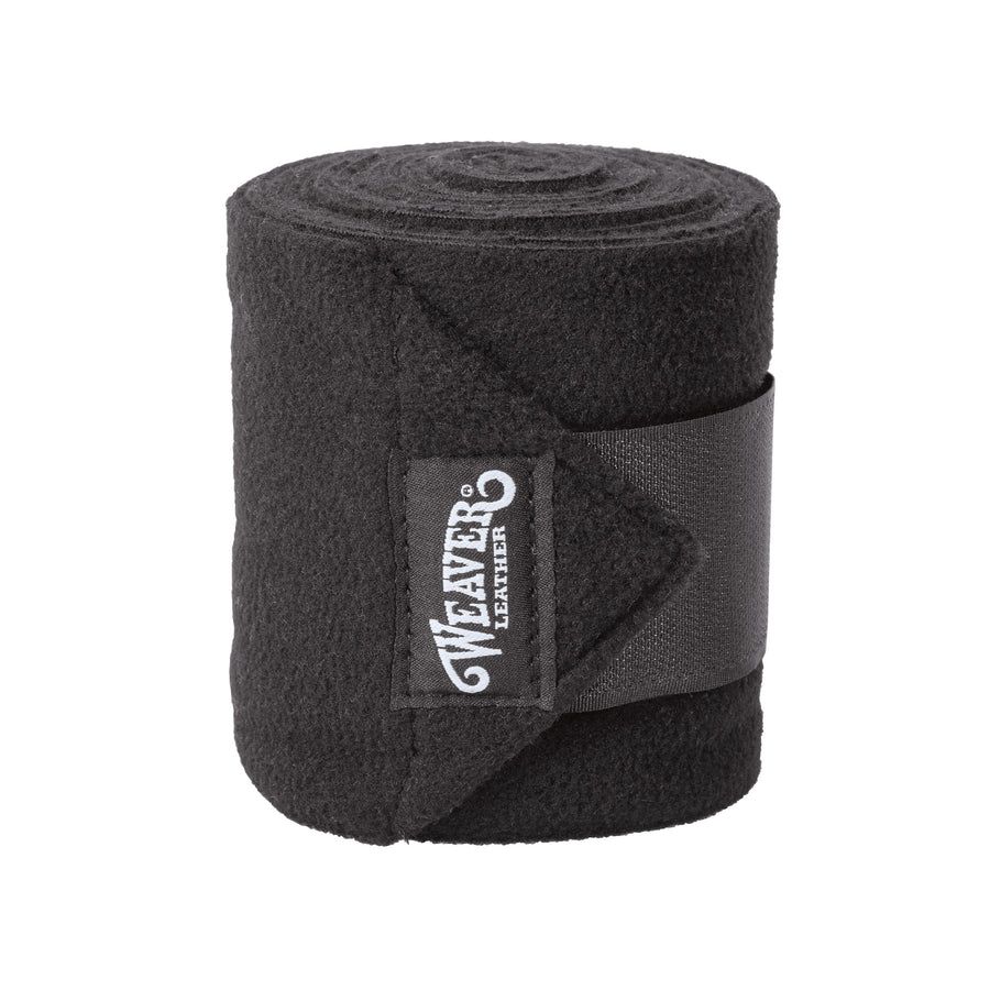 WEAVER - Black Polo Leg Wraps 240g Fleece, Size: 4 Pack