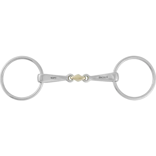 STUBBEN - STEELtec 2 in 1 Loose Ring Snaffle Bit