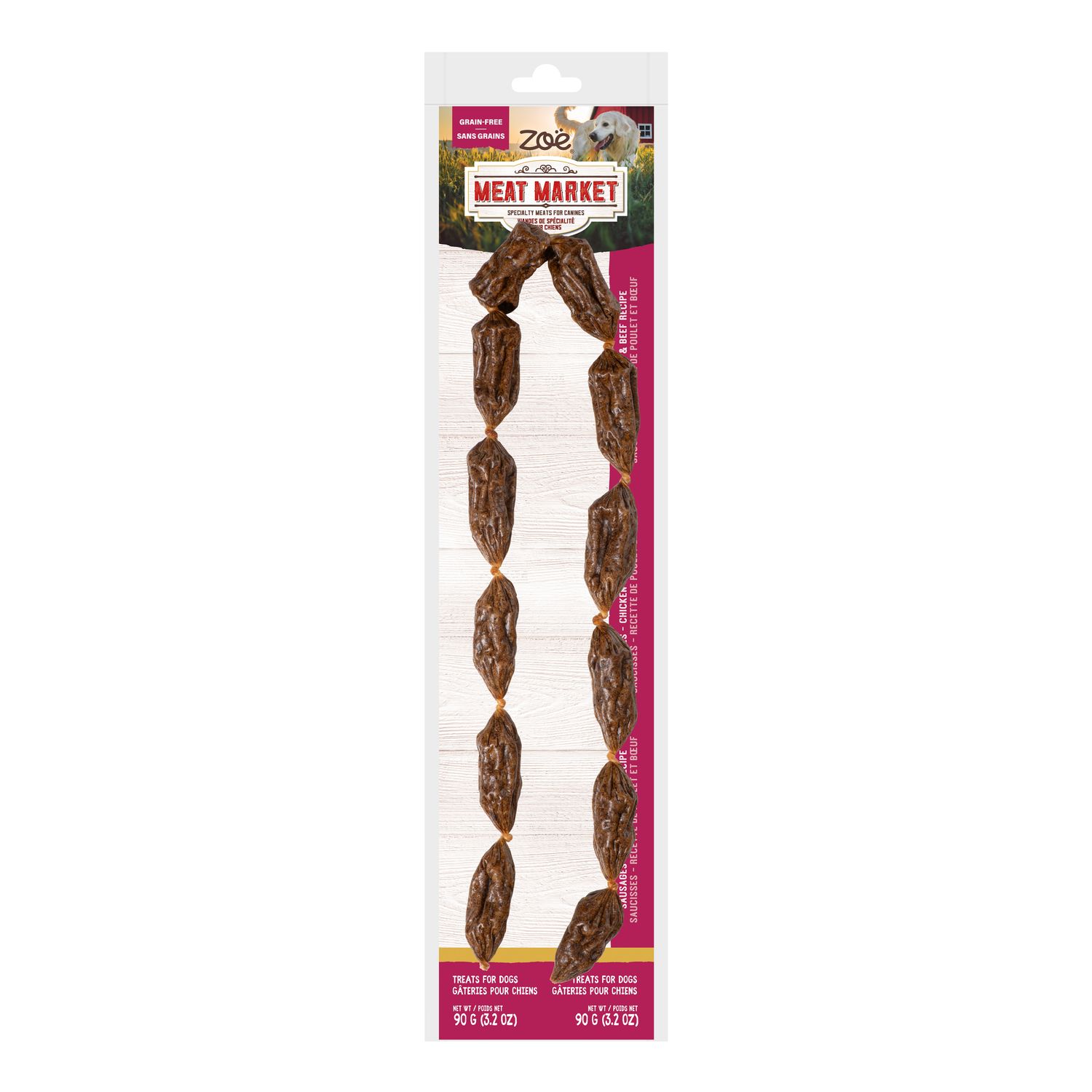 ZOË - Meat Market Chicken &amp; Beef Sausages, Size: 90g
