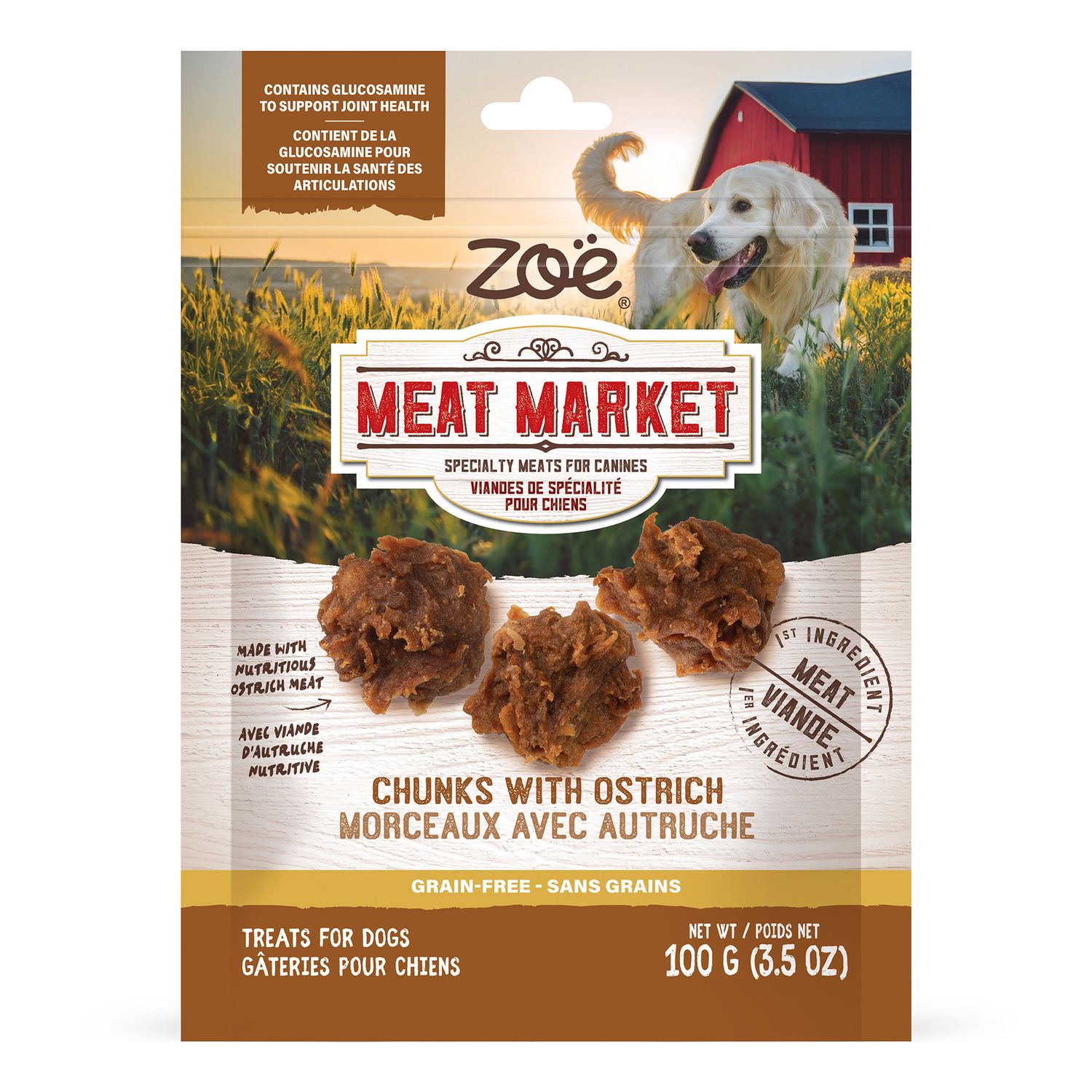 ZOË - Chunks with Ostrich, Size: 100g