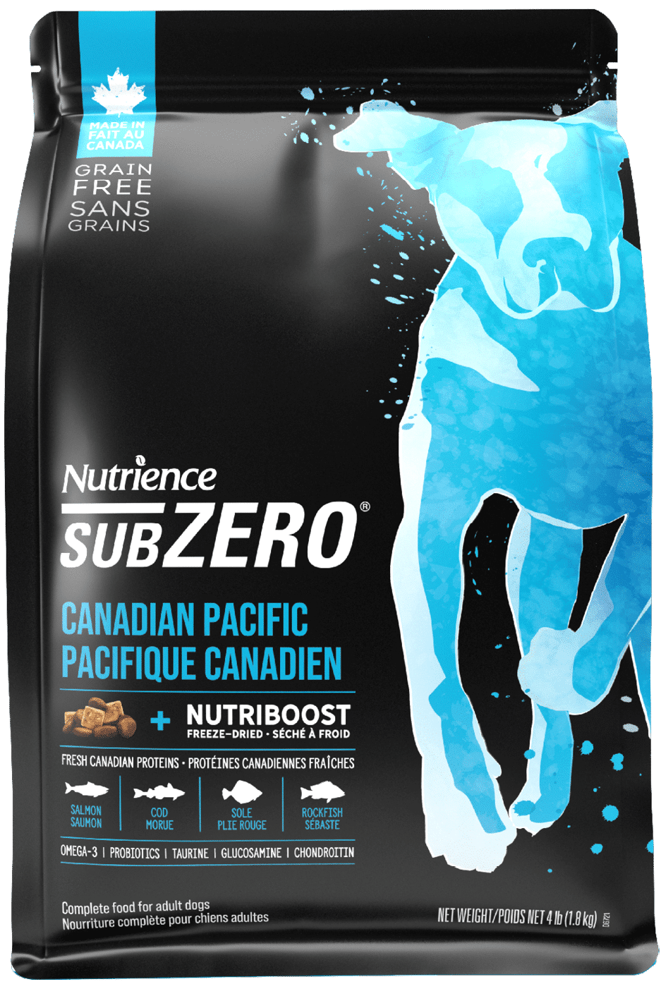 NUTRIENCE - SubZero Canadian Pacific High Protein Dog Recipe, Size: 1.8kg