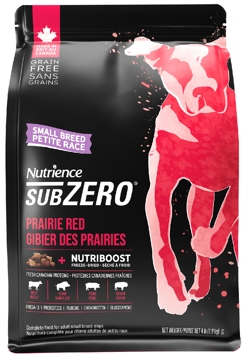 NUTRIENCE - SubZero Prairie Red High Protein Small Breed Dog Recipe, Size: 1.8kg