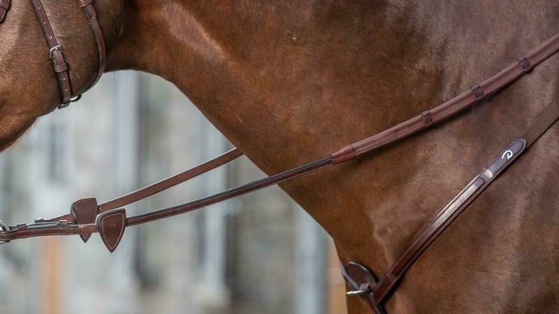 DY&#39;ON - 1/2 Rubber Reins with 7 Leather Loops