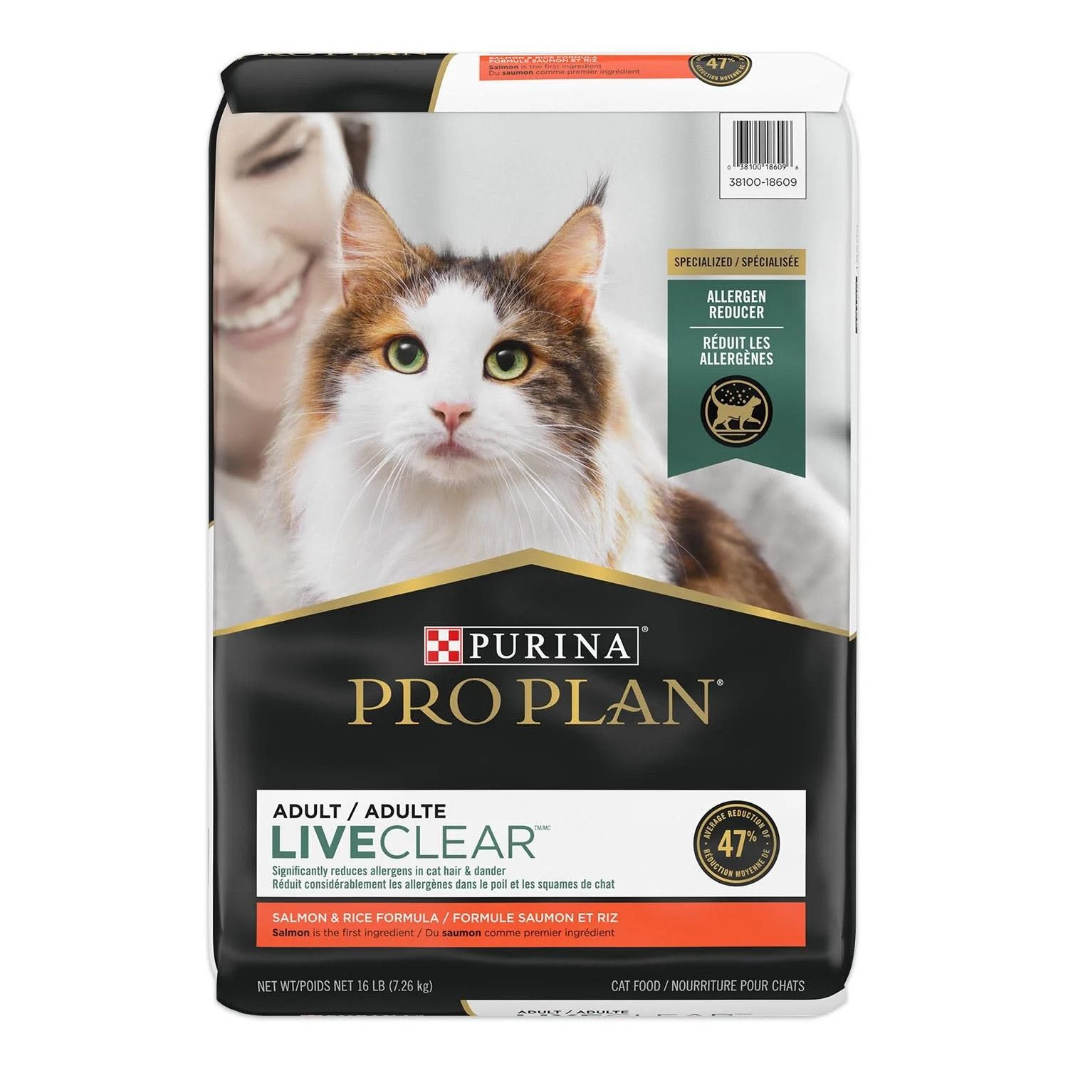 PROPLAN - LiveClear recipe for Cat, Flavor: Saumon &amp; Riz, Format: 3.18kg