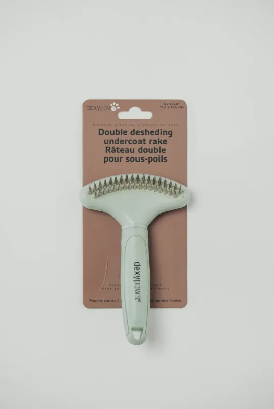 DEXYPAWS - Double Deshedding Undercoat Rake