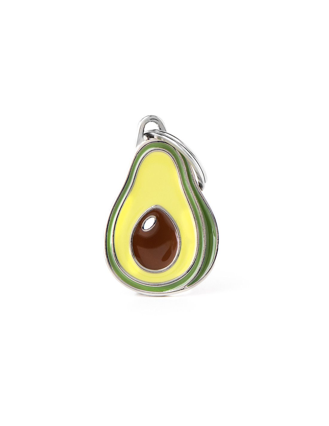 MYFAMILY - Food Avocado ID Tag, Colour: Green