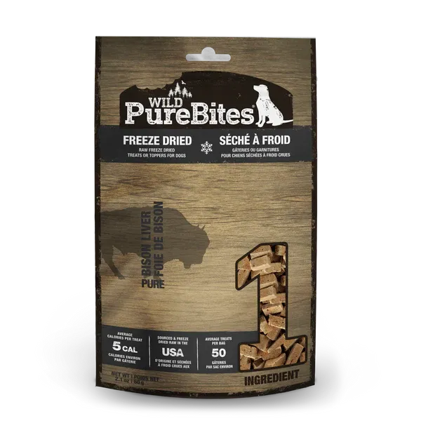 PUREBITES - Wild Bison Freeze-Dried Dog Treats