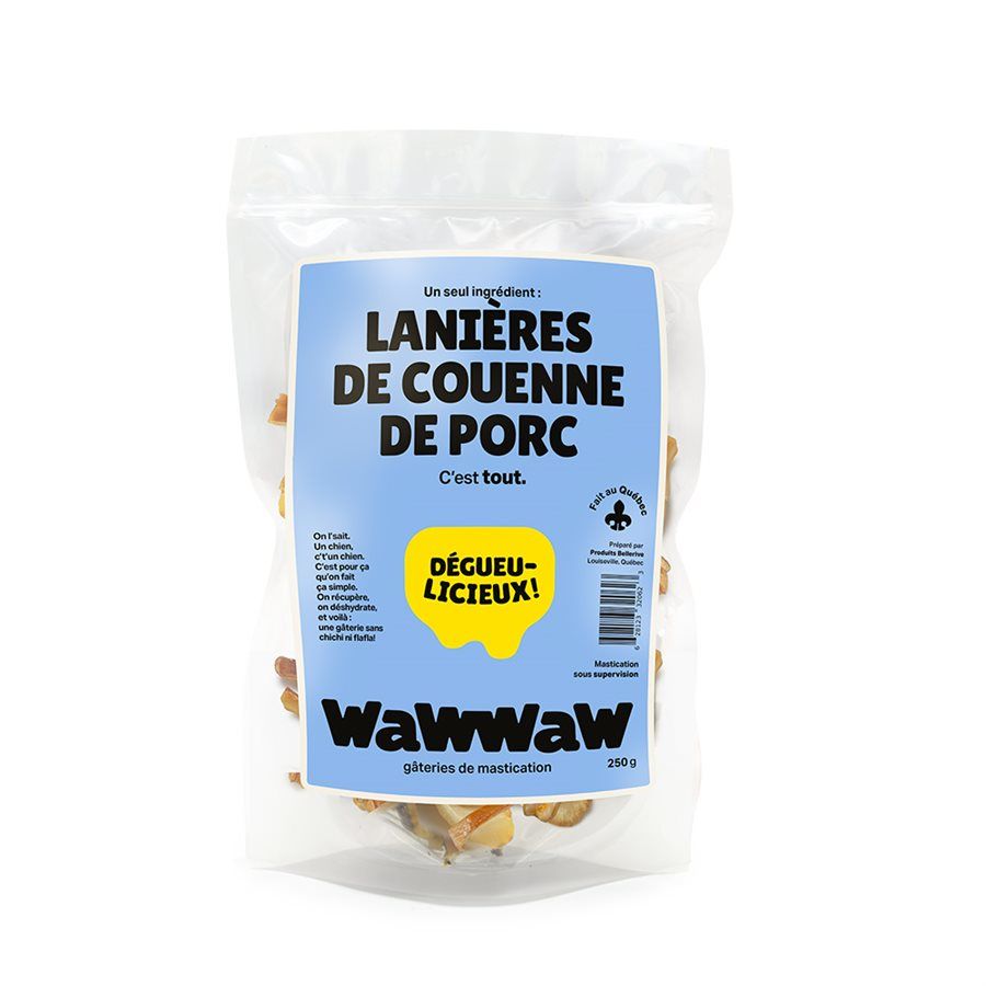 WAWWAW - Pork Rind Strips, Size: 250g