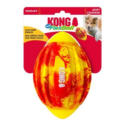 KONG - FlexBall Sport Football, Size: Medium