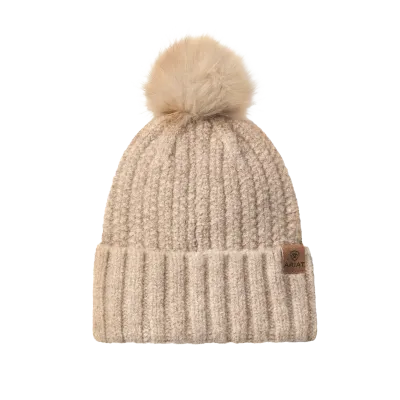 ARIAT - Ladies Chilton Natural Tan Knitted Beanie