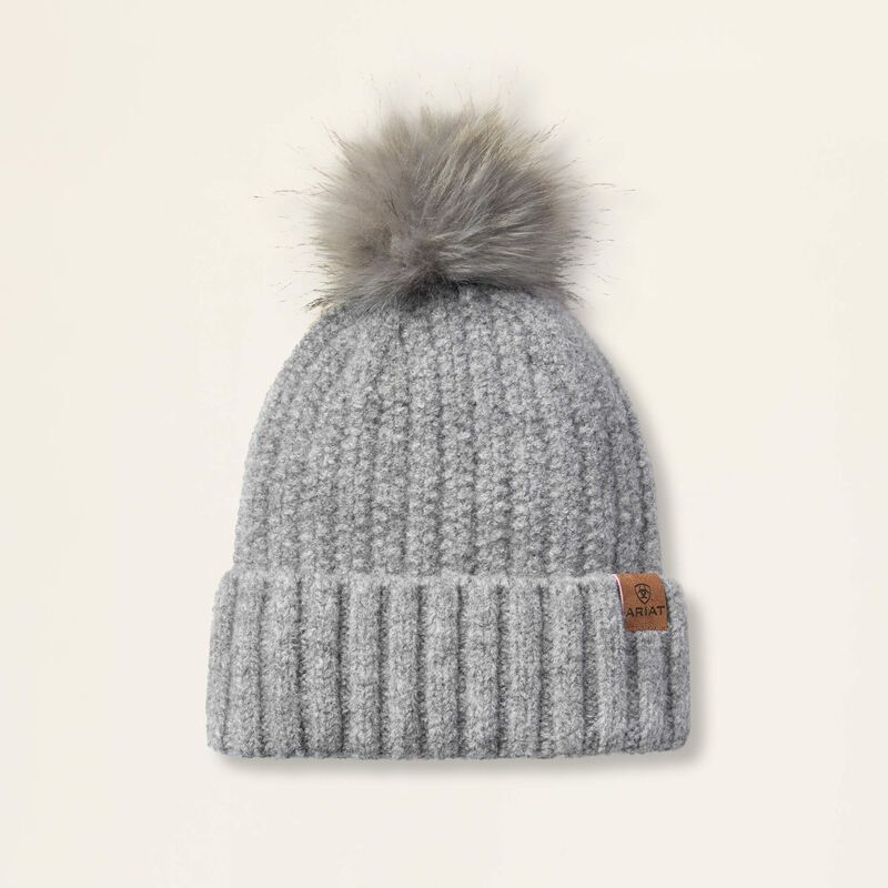 ARIAT - Chilton Knitted Beanie Heather Grey, Size: One size