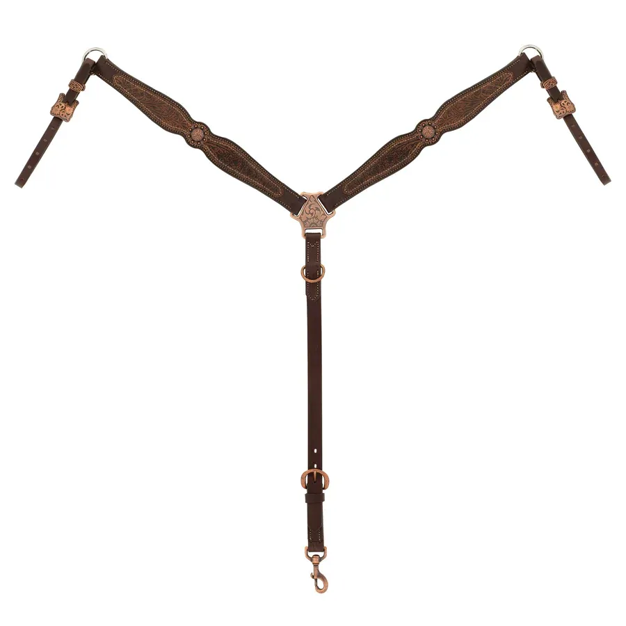 WEAVER - Western Floral Scalloped Breast Collar