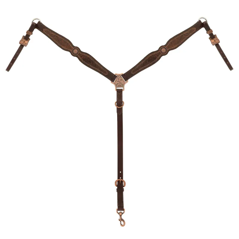 WEAVER - Western Floral Scalloped Breast Collar