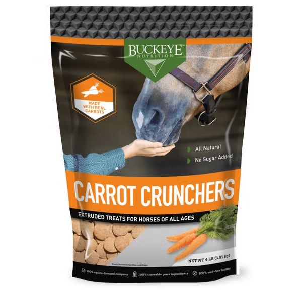 BUCKEYE - All Natural Carrot Crunchers Treats, Size: 4lb