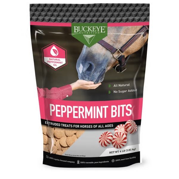 BUCKEYE - All Natural Peppermint Bits Treats, Size: 4lb