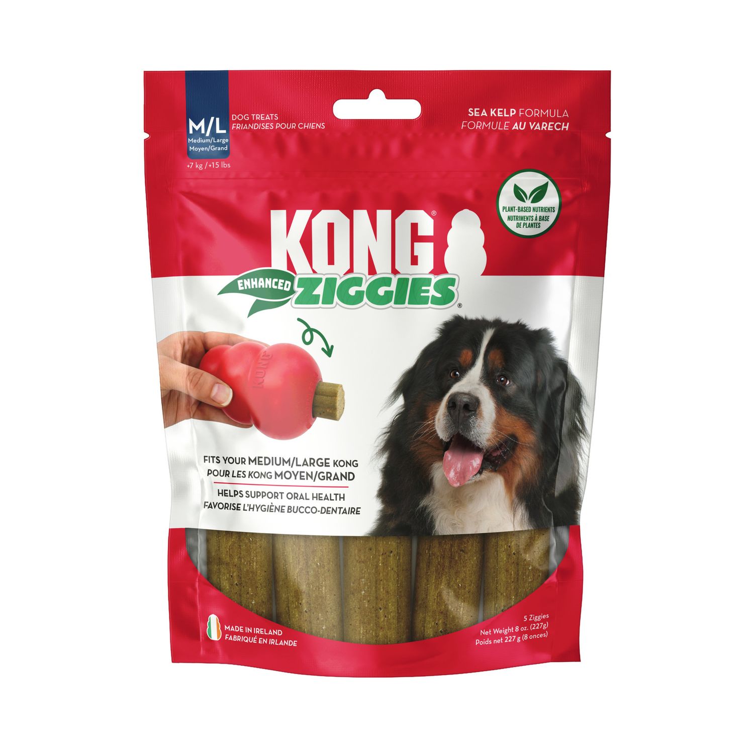 KONG - Ziggies Enhanced Dog Treats, Size: 8oz