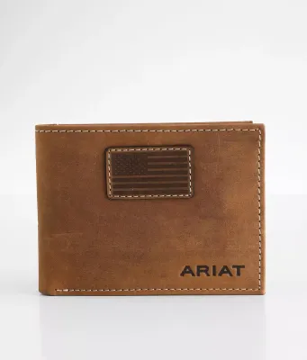ARIAT - USA Flag Leather Bifold Wallet