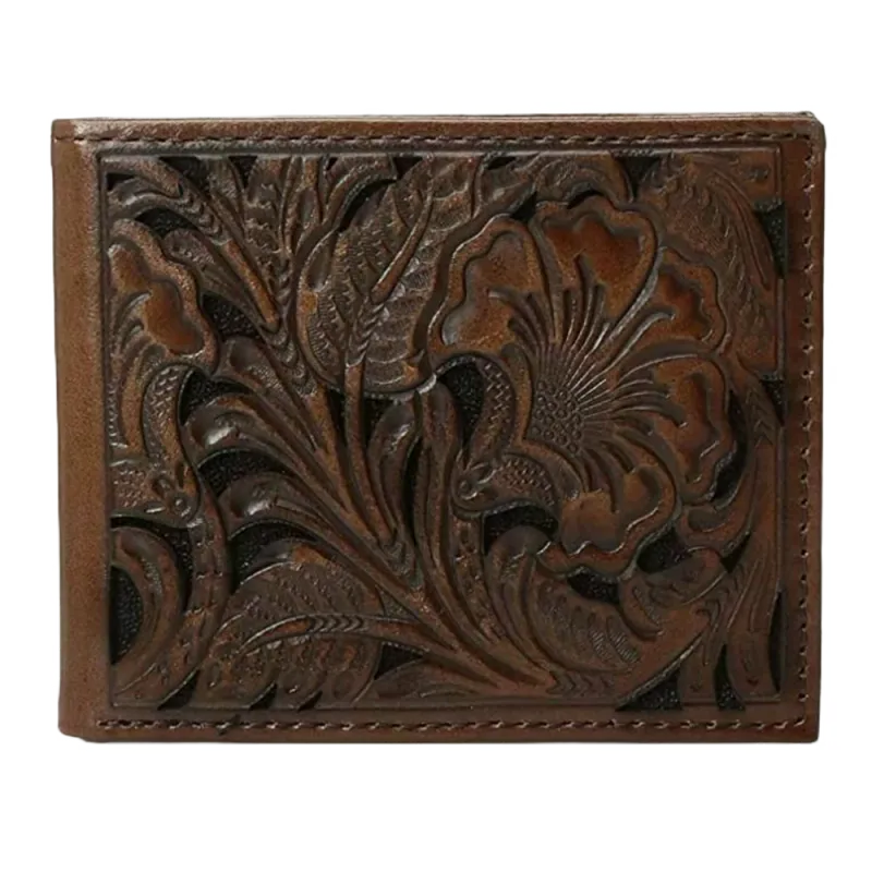 ARIAT - Floral Embossed BiFold Wallet