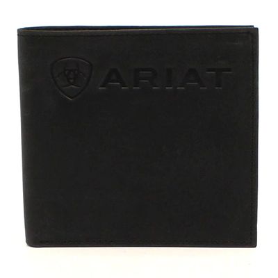ARIAT - Smooth Black Leather BiFold Wallet ARIAT - Smooth Black Leather BiFold Wallet