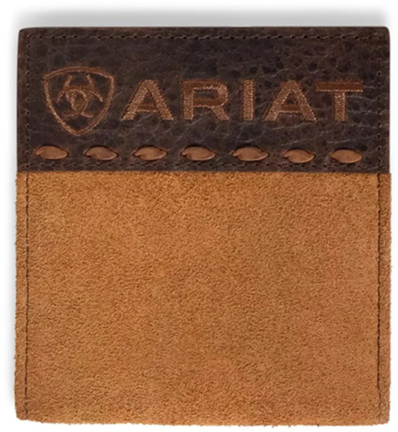 ARIAT - Bi-Fold Roughout Croco Tan Wallet