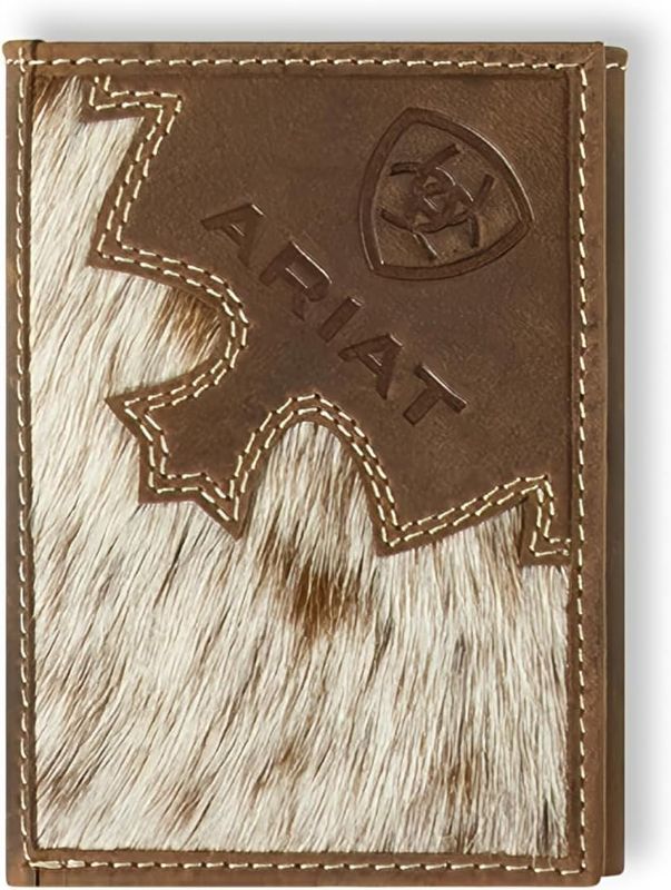 ARIAT - TriFold Brindle Calf Hair Wallet