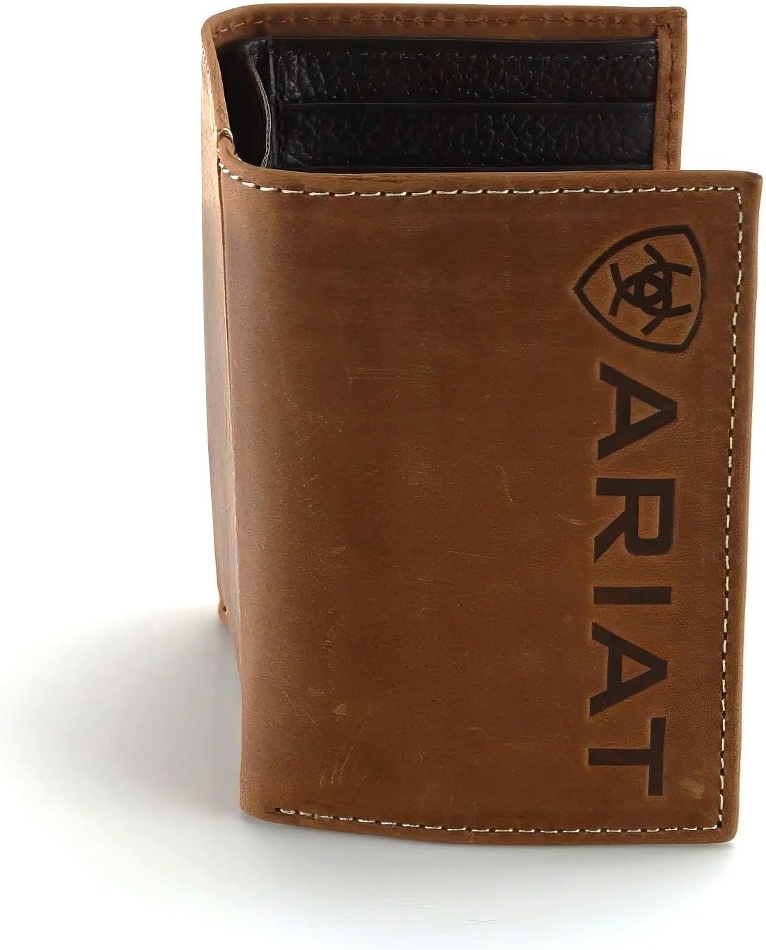 ARIAT - TriFold Vertical Debossed Logo Wallet, Type: Trifold