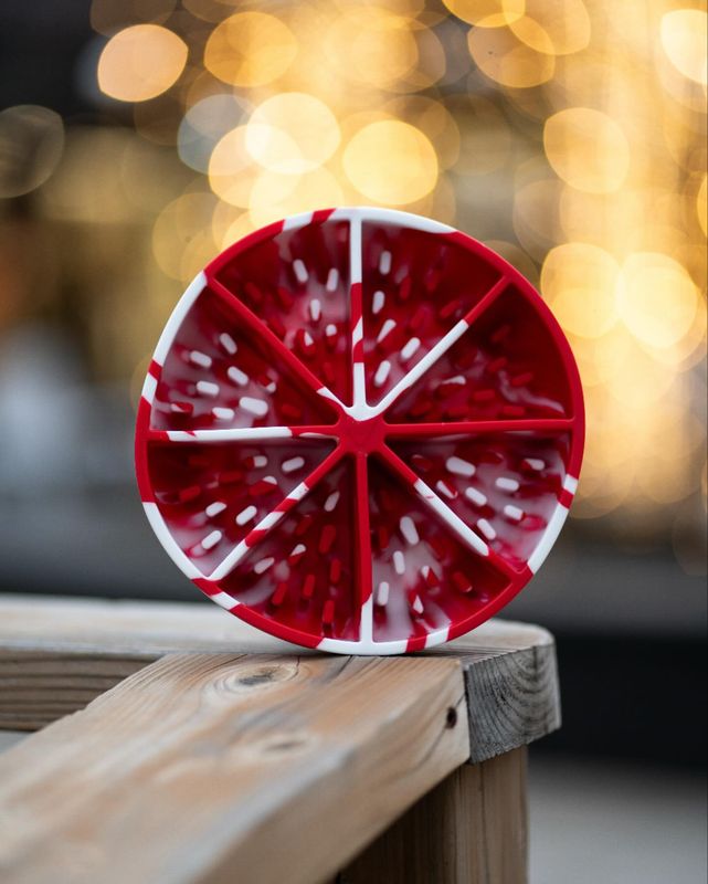 DOG'S CRUSH - Candy Cane Interactive Dog Slow Feeder