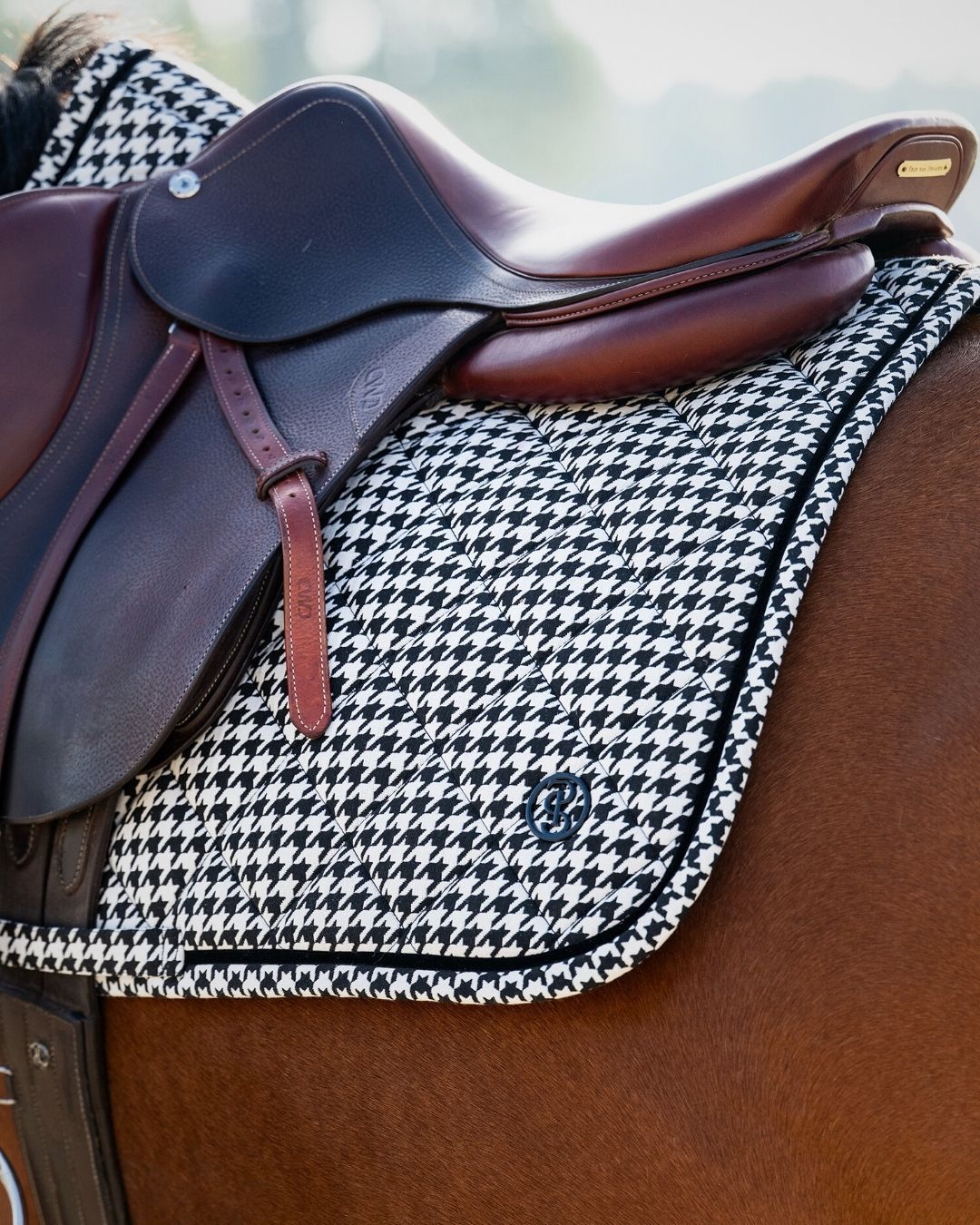 PS OF SWEDEN - Houndstooth Jump Saddle Pad, Size: Cheval