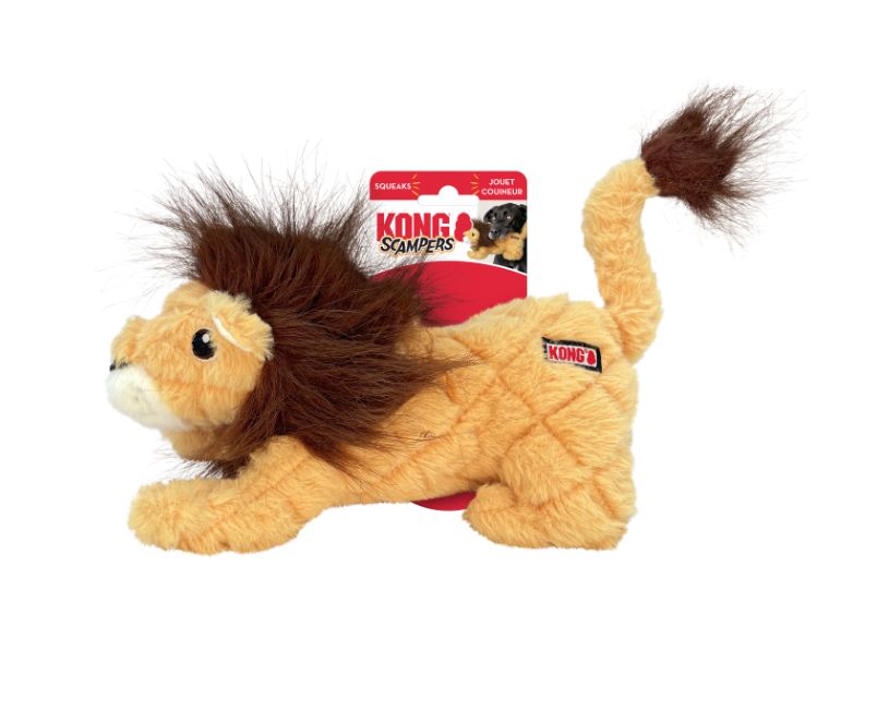 KONG - Scampers Lion Plush, Size: Medium
