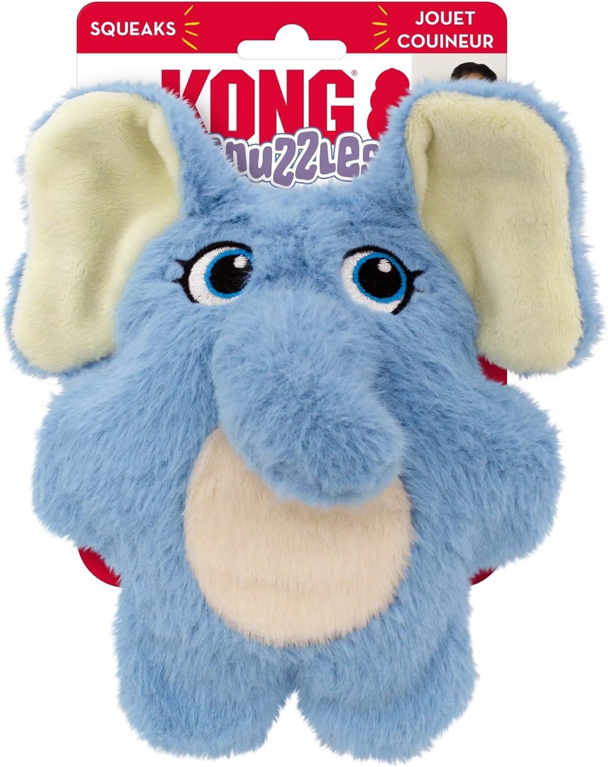 KONG - Kiddos Snuzzles Elephant Plush, Colour: Blue