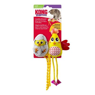 KONG - Chicken &amp; Chick 2Pack Cat Toys