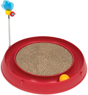 CATIT - Play 3-in-1 Circuit Ball Toy w/ Scratch Pad