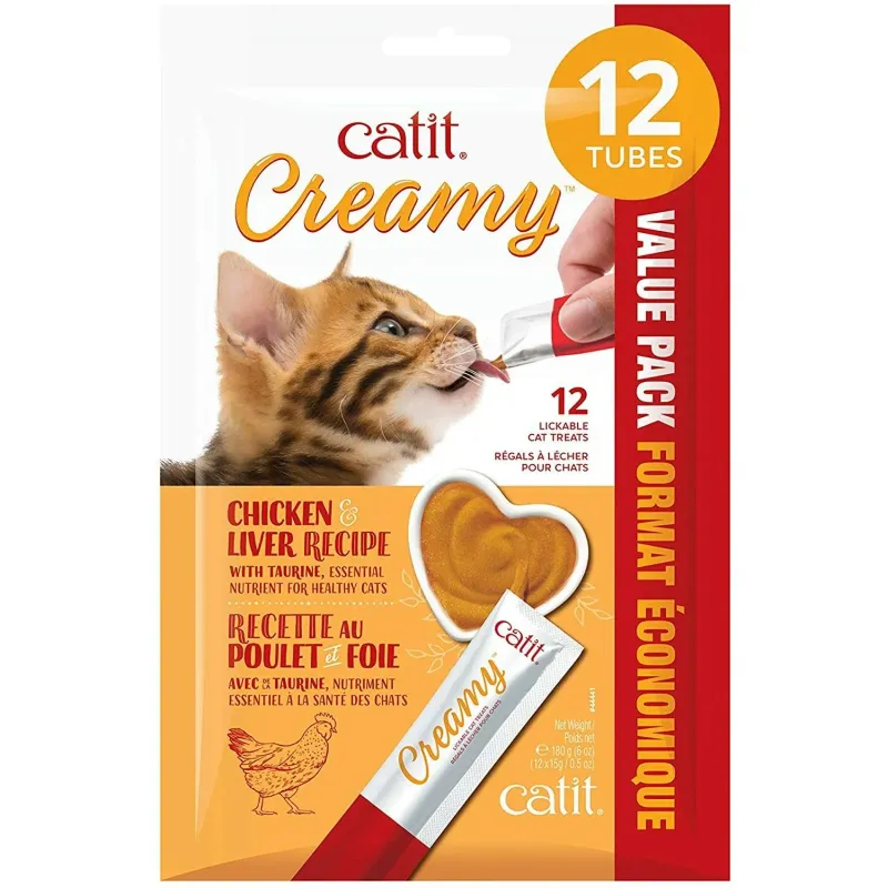 CATIT - Creamy Lickable Chicken &amp; Liver Cat Treats