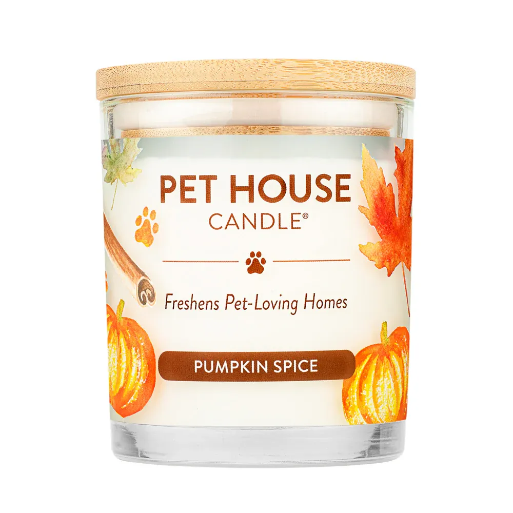 PET HOUSE - 100% Natural Plant-Based Wax Candle, Type: Pumpkin Spice