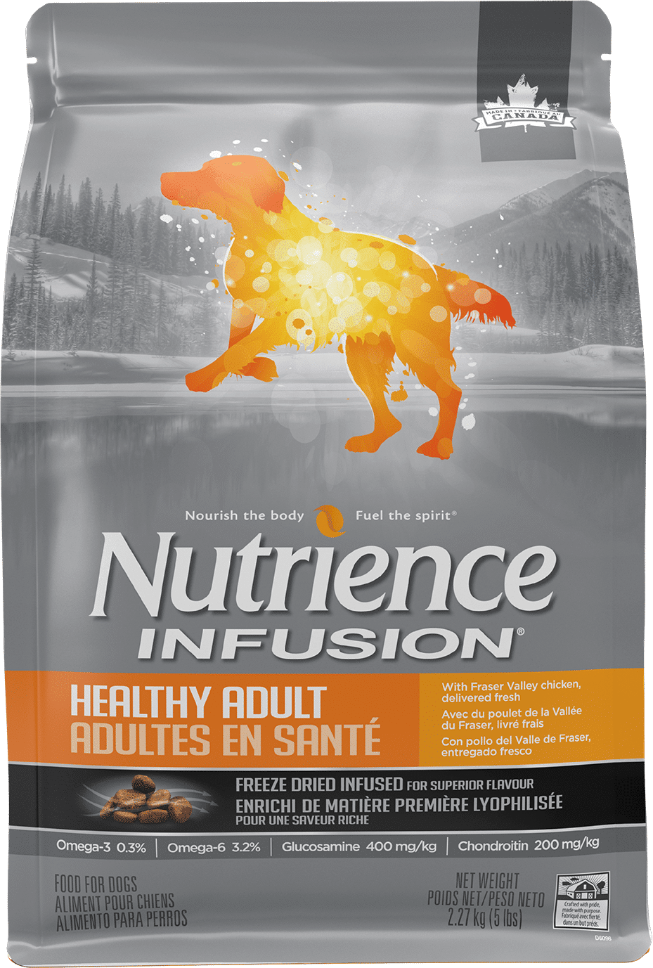NUTRIENCE - Fraser Valley Chicken Infusion Healthy Adult Dog Food, Size: 2.27kg