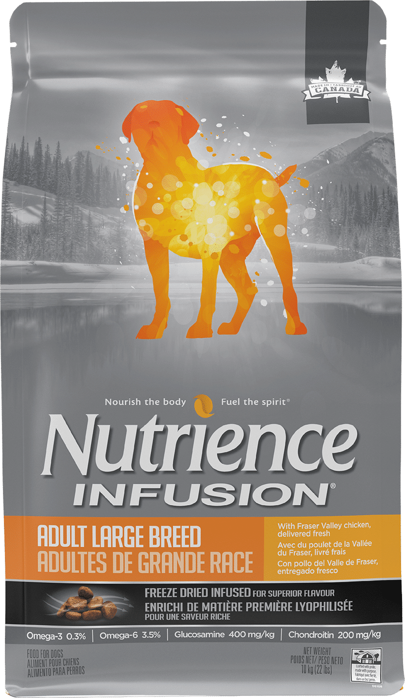 NUTRIENCE - Fraser Valley Chicken Infusion Healthy Adult Large Breed Dog Food, Size: 10kg